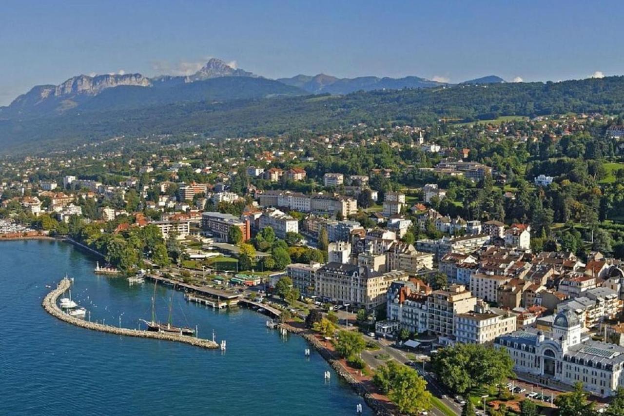 Appartement Hyper Centre Evian - Cote Theatre Exterior foto